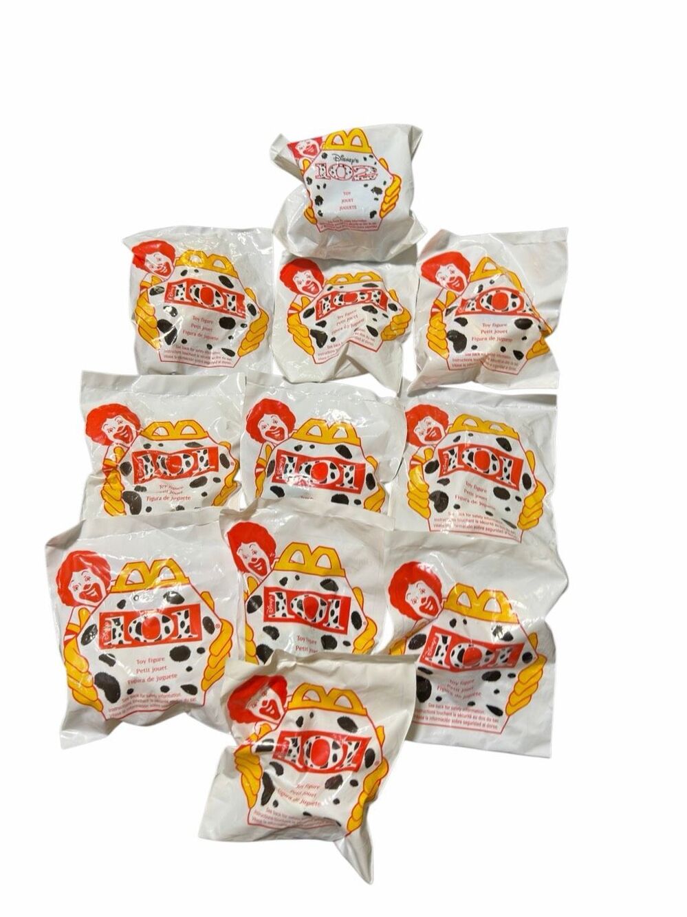 McDonald’s Toy 1996 101 Dalmations Disney Lot of 11 Sealed Happy Meal